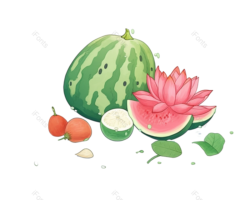 西瓜图片,夏至元素,元素PNG,清新免抠素材